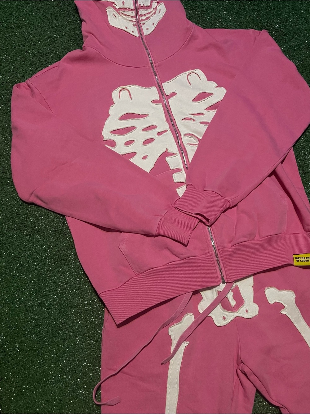 That’s a awful lotta cough syrup skeleton zip up set